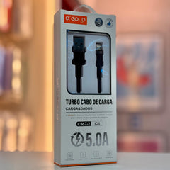 Cabo Lightning Carregador Usb Turbo 5.0A P/ iPhone